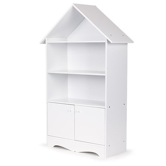 Knihovnička s úložným prostorem Domeček