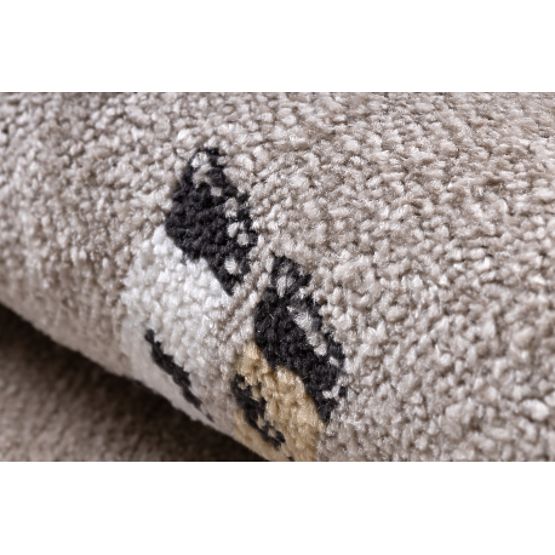 Koberec FUN Africa pro děti, zvířata, Afrika béžová