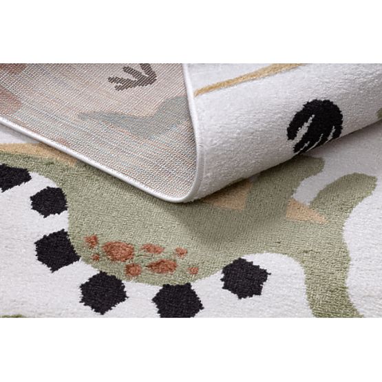 Koberec FUN Dino pro děti, dinosauři krém