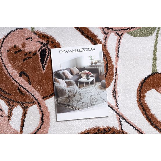 Koberec FUN Flami pro děti, plameňáci krém