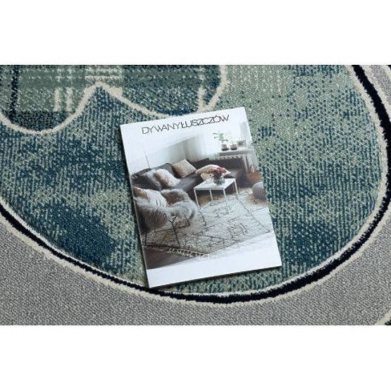 Koberec PETIT HELIKOPTÉRA, LETADLA, modrý