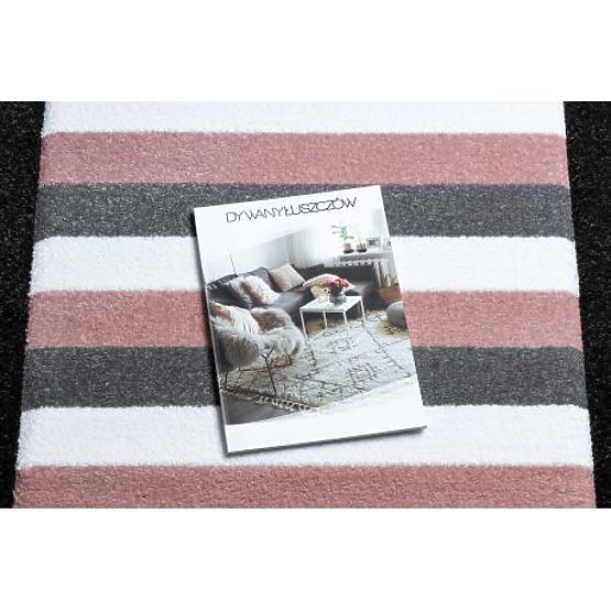 Koberec PETIT MALÝ, SRDCE, HVĚZDY,      růžový