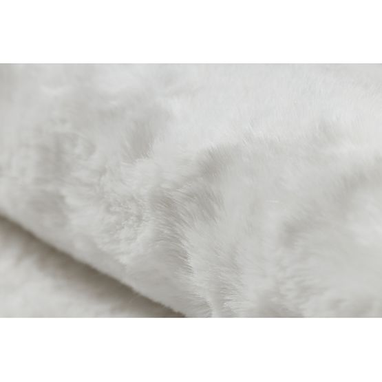 Koberec pratelný SHAPE 3105 Srdce Shaggy - slonová kost plyšový, protiskluzový