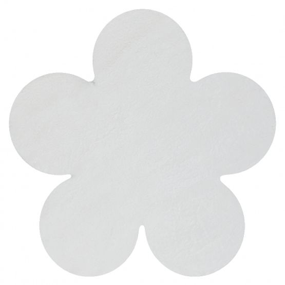 Koberec pratelný SHAPE 3106 Květ Shaggy - slonová kost plyšový, protiskluzový