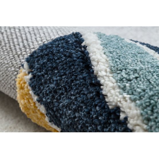 Koberec YOYO GD50 šedo / bílé - Medvídek pro děti, strukturální, senzoricky Třásně