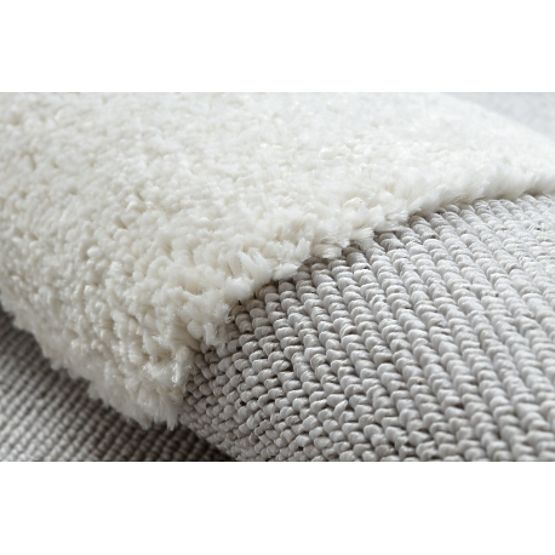 Koberec YOYO GD75 šedo / bílé - hvězdy, kruhy pro děti, strukturální, senzoricky Třásně