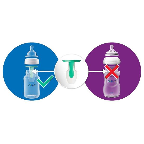 Kojenecká láhev Avent Anti-colic s ventilem AirFree 125 ml 2ks Transparentní