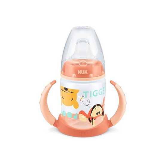 Kojenecká láhev na učení NUK 150 ml Disney Medvídek Pu oranžová