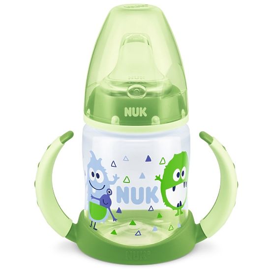 Kojenecká láhev na učení NUK 150 ml zelená monster