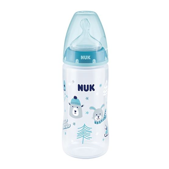 Kojenecká láhev NUK First Choice Winter 300 ml tyrkysová