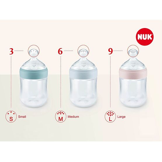 Kojenecká láhev NUK Nature Sense 260 ml bílá