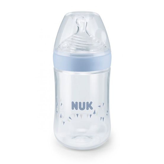 Kojenecká láhev NUK Nature Sense 260 ml modrá