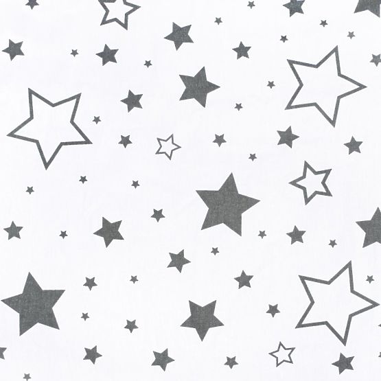 Kojící polštář New Baby hvězdy šedé Bílá