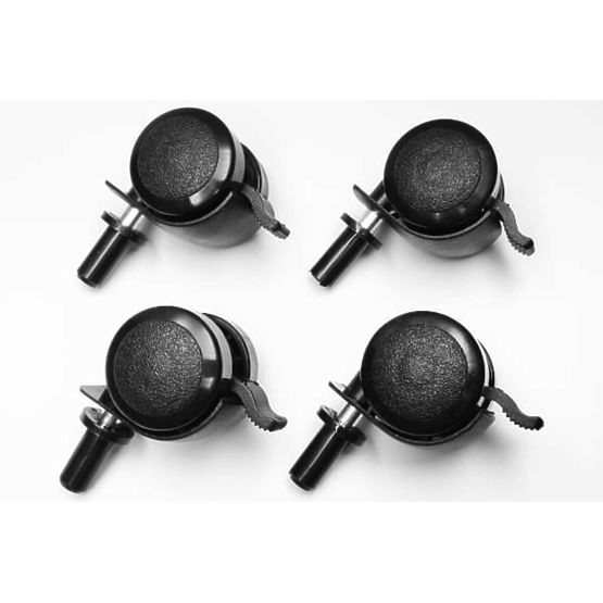 Kolečka k postýlce Alek - sada - různé barvy Barva postýlky: černá