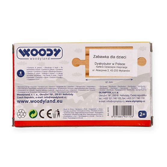 Kolejové tratě a zarážky - 6 ks