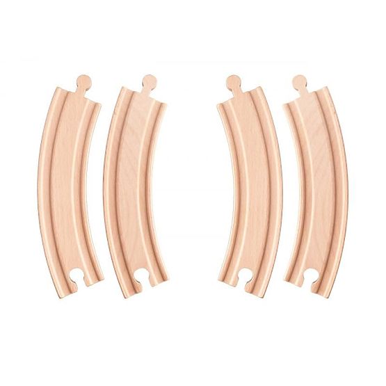 Kolejové zatáčky - dlouhé (4 ks)