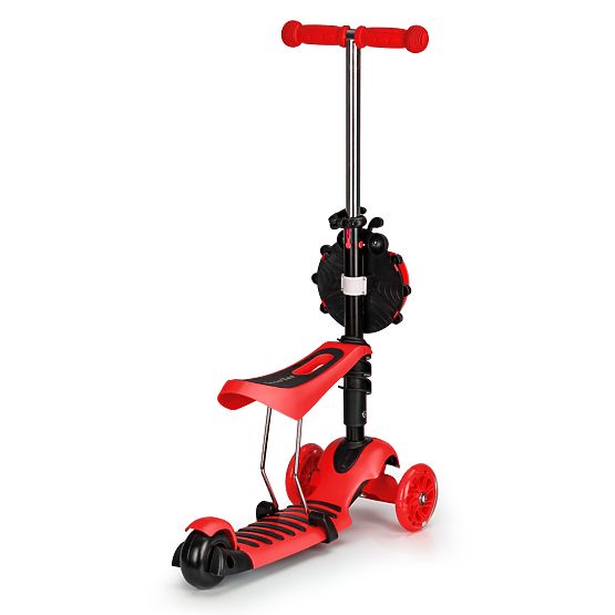 Koloběžka a odrážedlo Beruška - červená