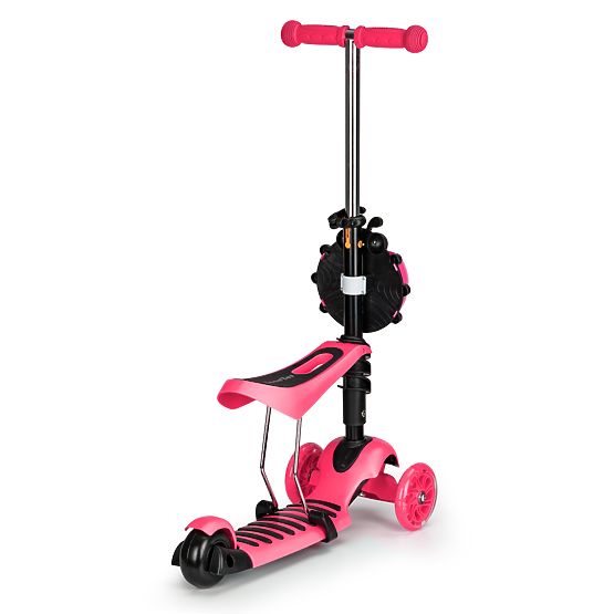 Koloběžka a odrážedlo Beruška - růžová