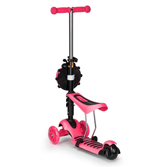 Koloběžka a odrážedlo Beruška - růžová