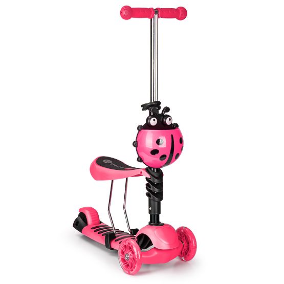 Koloběžka a odrážedlo Beruška - růžová