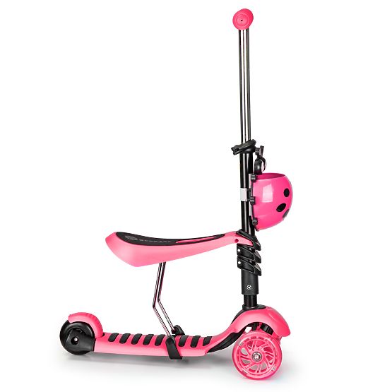 Koloběžka a odrážedlo Beruška - růžová