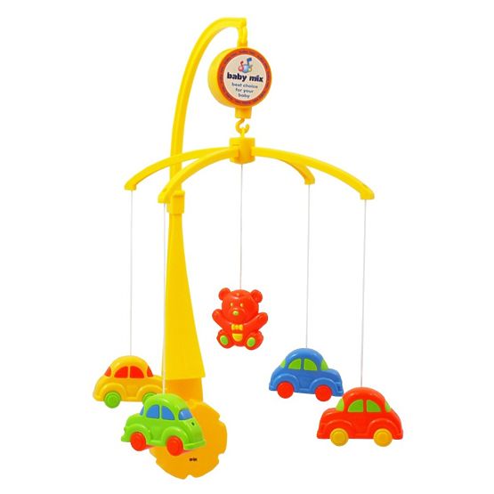 Kolotoč nad postýlku Baby Mix Autíčka Multicolor