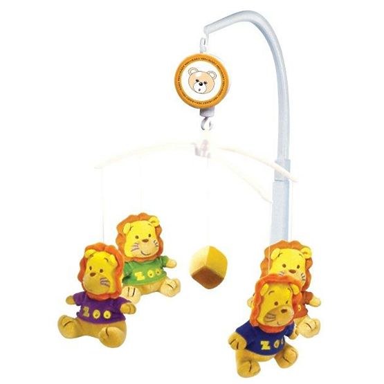 Kolotoč nad postýlku Baby Mix Lev Žlutá