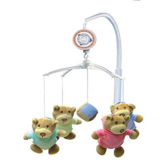 Kolotoč nad postýlku Baby Mix Medvídci Multicolor