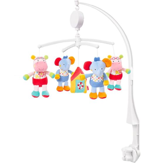 Kolotoč nad postýlku Nuk s plyšovými figurkami Multicolor