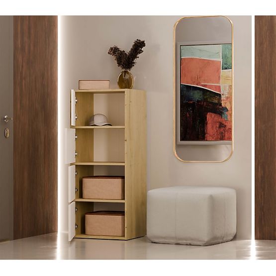 Komoda ALMA Přední BÍLÁ Korpus DUB ARTISAN