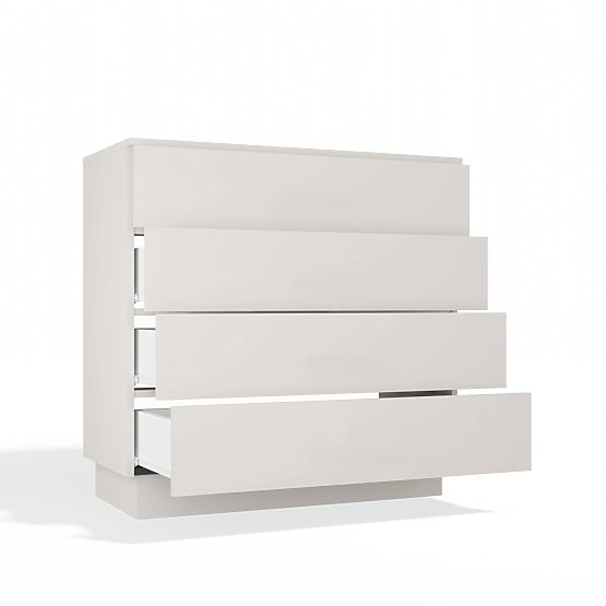 Komoda AMBER 4S Skříňka 4 Zásuvky Do Ložnice Obývacího Pokoje KAŠMÍR Béžová