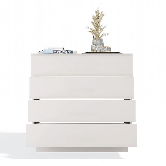 Komoda AMBER 4S Skříňka 4 Zásuvky Do Ložnice Obývacího Pokoje KAŠMÍR Béžová