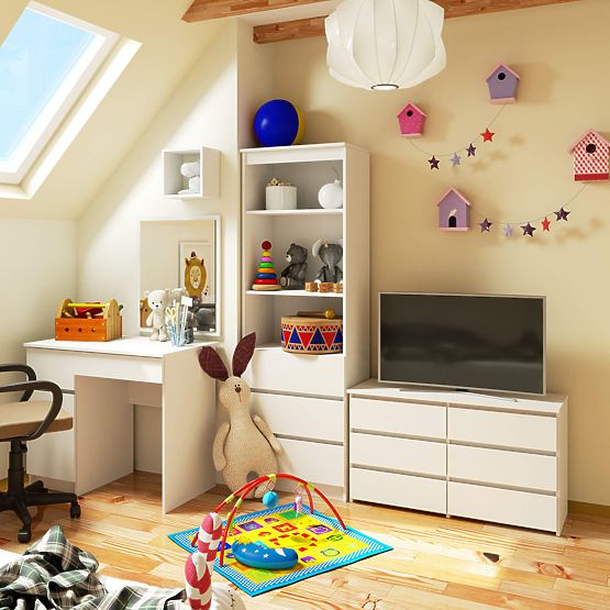 KOMODA CL100 6SZ PK BÍLÁ