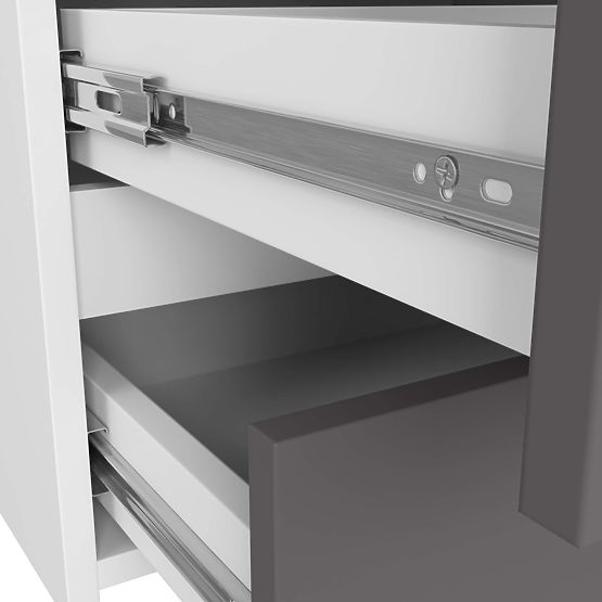 KOMODA CL100 6SZ PK BÍLÁ / ŠEDÁ