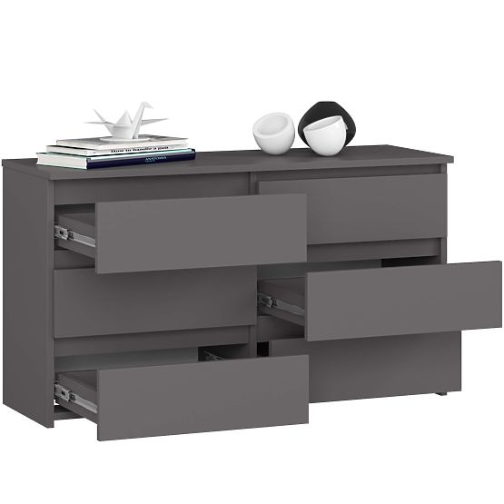 KOMODA CL100 6SZ PK ŠEDÁ