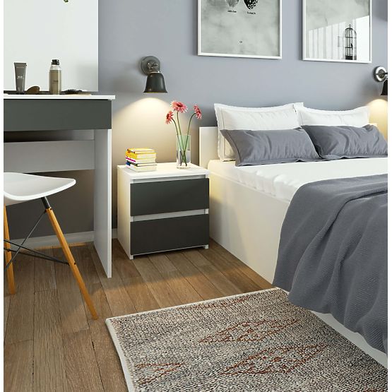 KOMODA CL2 2SZ CLP BÍLÁ / ŠEDÁ