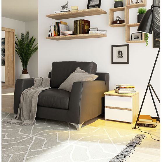 KOMODA CL2 2SZ CLP PK DUB SONOMA / BÍLÁ