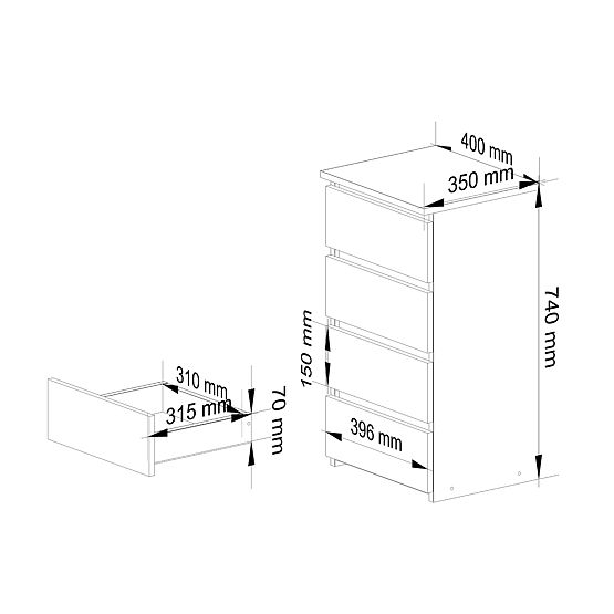 KOMODA CL4 PK BÍLÁ