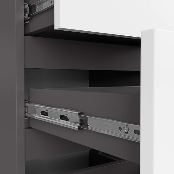 KOMODA CL4 PK GRAFIT ŠEDÁ / BÍLÁ