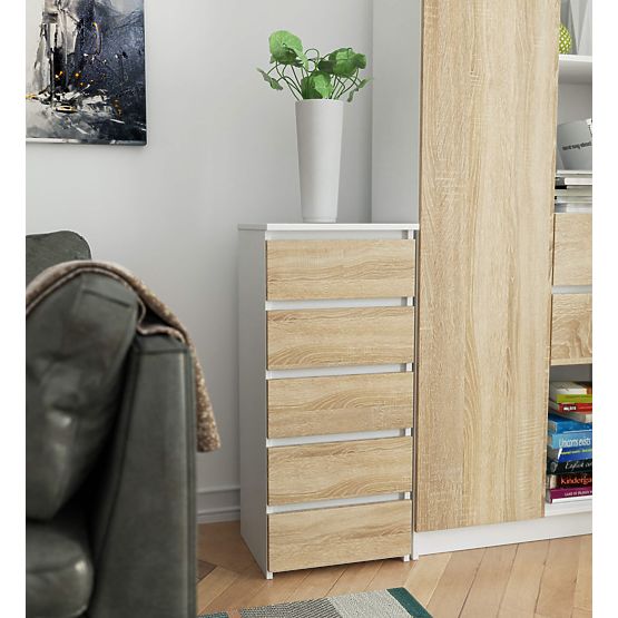 KOMODA CL5 PK BÍLÁ / DUB SONOMA