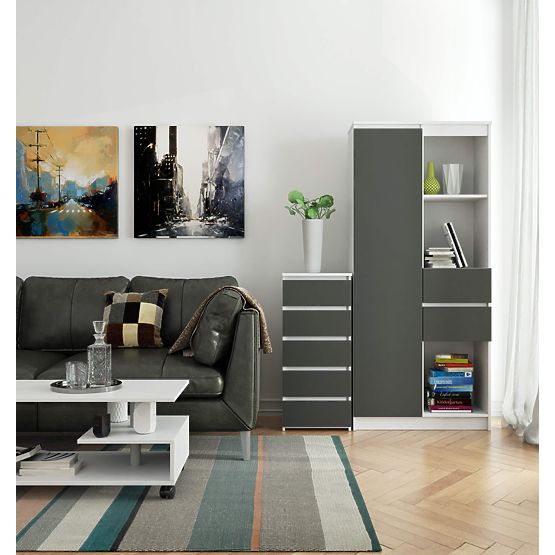 KOMODA CL5 PK BÍLÁ / ŠEDÁ