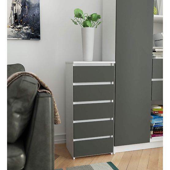 KOMODA CL5 PK BÍLÁ / ŠEDÁ