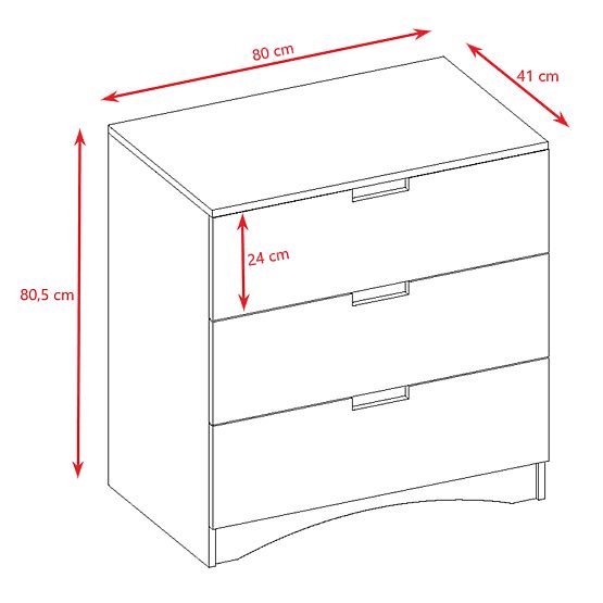Komoda Classic - bílá