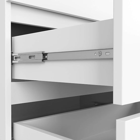 KOMODA K 140 cm 6 ZÁSUVKY PK BÍLÁ