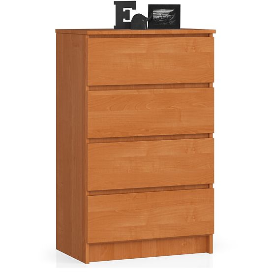KOMODA K 60 cm 4 ZÁSUVKY PK OLŠE