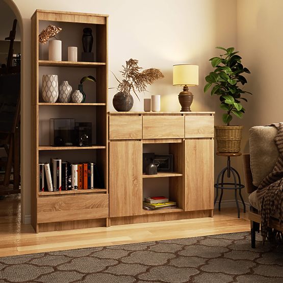 KOMODA K100 2D 3SZ 1P PK DUB SONOMA