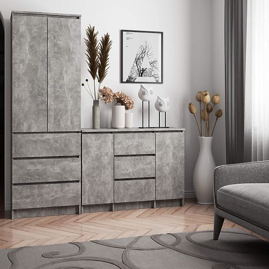 KOMODA K100 2D 3SZ PK BETON