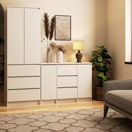 KOMODA K100 2D 3SZ PK BÍLÁ