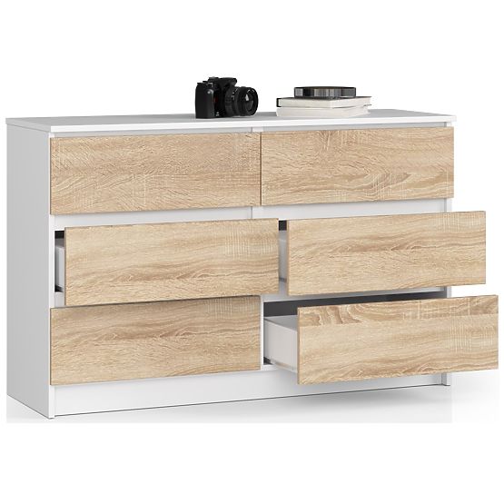 KOMODA K120 6SZ CLP PK BÍLÁ / SONOMA