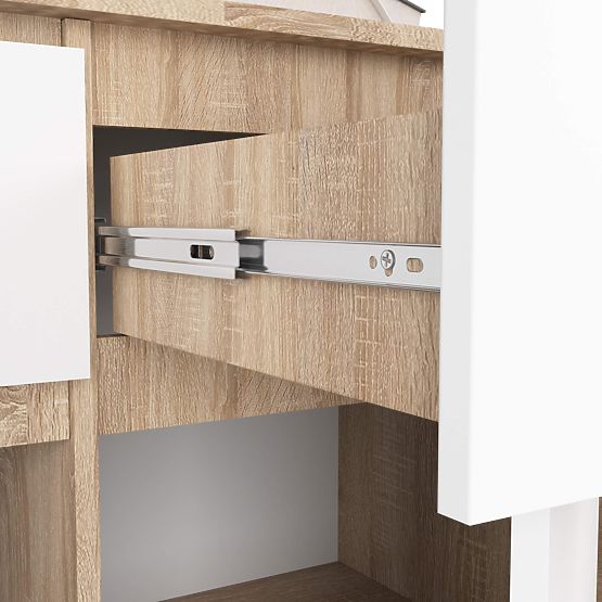 KOMODA K140 3D 3SZ CLP PK SONOMA / BÍLÁ